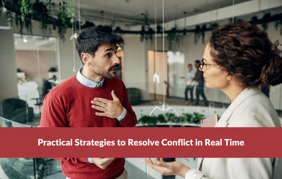 Marshall Connects article, "Practical Strategies to Resolve Conflict in Real Time"