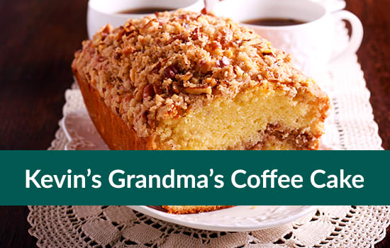 Kevin’s Grandma’s Coffee Cake, Marshall Connects